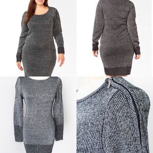 Metallic Sweater Dress